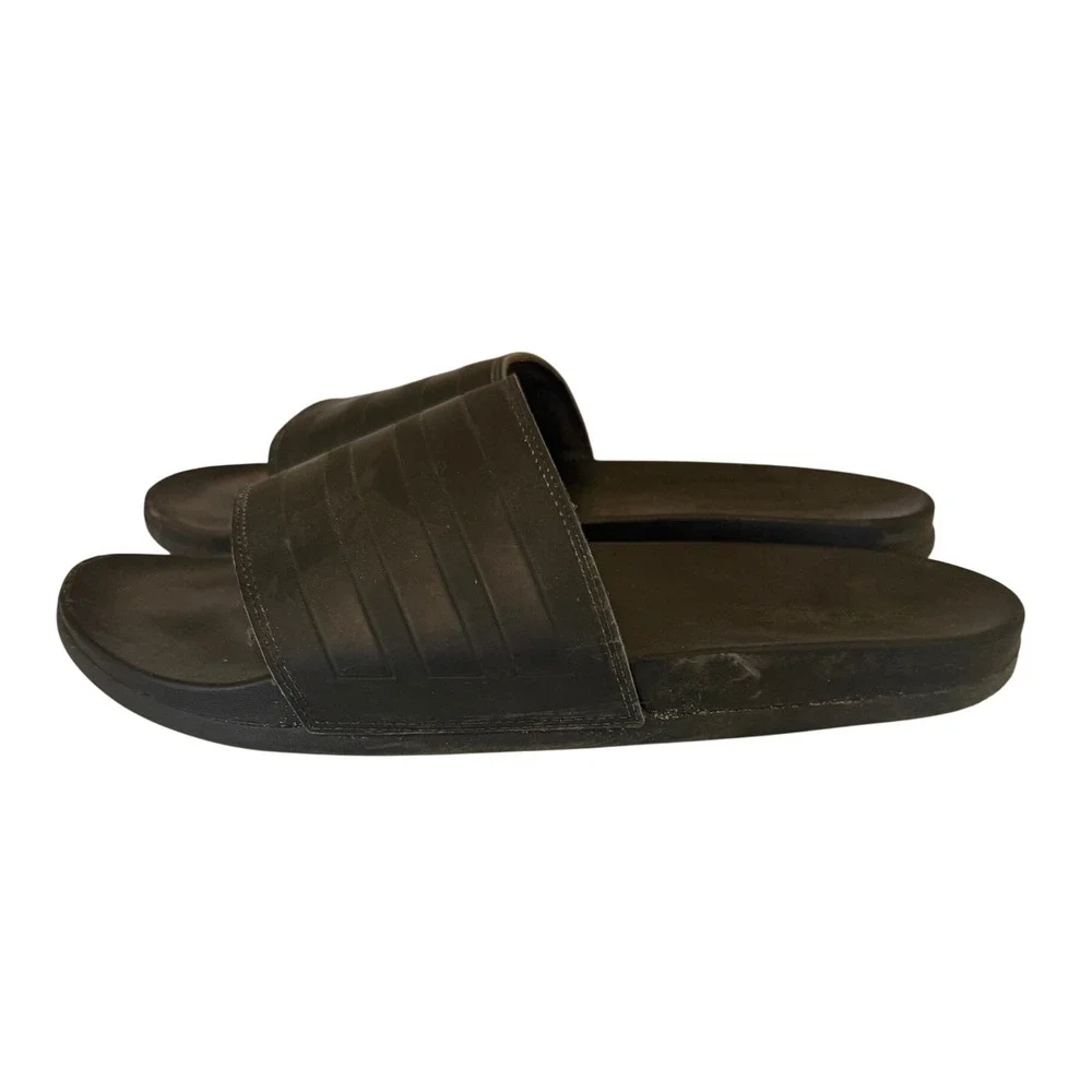Adidas Adilette Comfort Slides Mens Size 14 Black GZ5896 Sandal Sport Casual